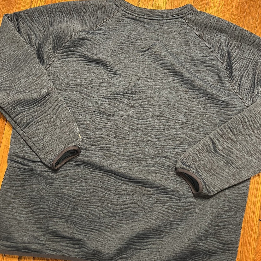 Nike Golf Dri-Fit TOUR Swirl Quilted Crew Sweatshirt XXL $105 FD5835-410 Preown - Picture 9 of 9